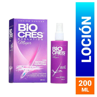 ✨ LOCIÓN BIOCRES BIOTINA y KERATINA🌿 Prevención y Fortalecimiento del Cabello