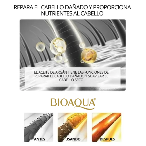 🇲🇦 ACEITE MOROCCO BIOAQUA💜con Argán - Nutrición y Brillo para tu Cabello