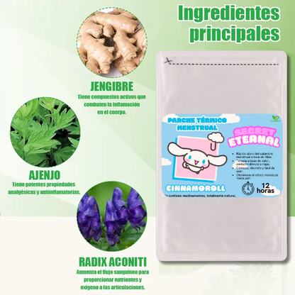 🌿PARCHE SECRET ETERNAL x 10un🔥 Alivia el Cólico Menstrual 12H.
