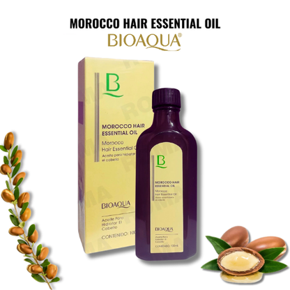 🇲🇦 ACEITE MOROCCO BIOAQUA💜con Argán - Nutrición y Brillo para tu Cabello