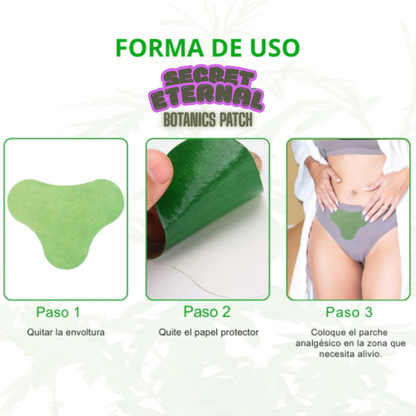 🌿PARCHE SECRET ETERNAL x 10un🔥 Alivia el Cólico Menstrual 12H.