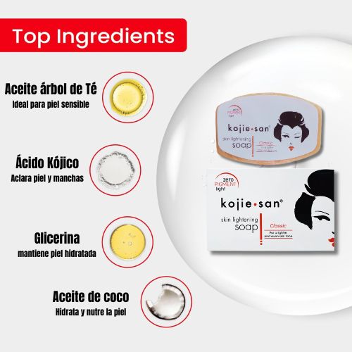 ✨ KOJIE SAN JABÓN 👑 Fórmula Japonesa: Rostro Claro y Perfecto